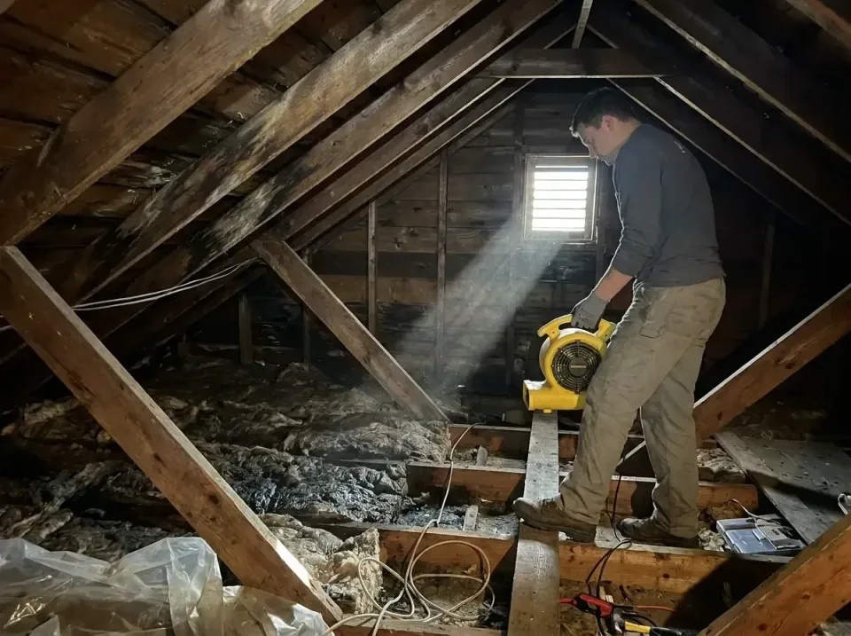 attic-water-damage-drying-proc-007 — frequently asked questions, Emergency Water Extraction & 24/7 Flood Response in Manteno…
